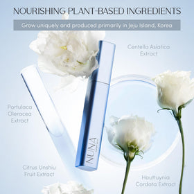 Sérum NUNA pour cils et sourcils sur fond blanc