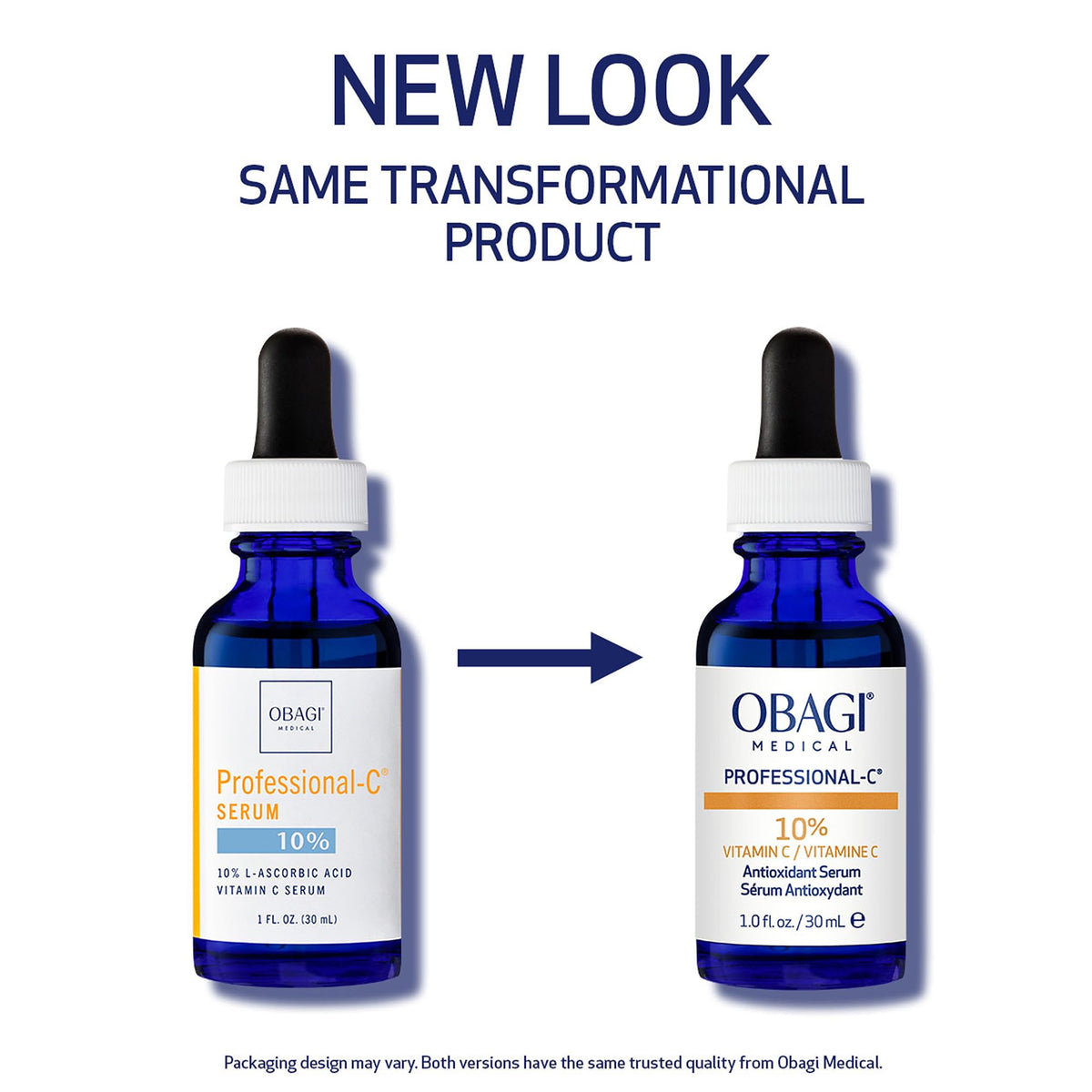 Sérum Obagi Medical avec étiquette et bouchon