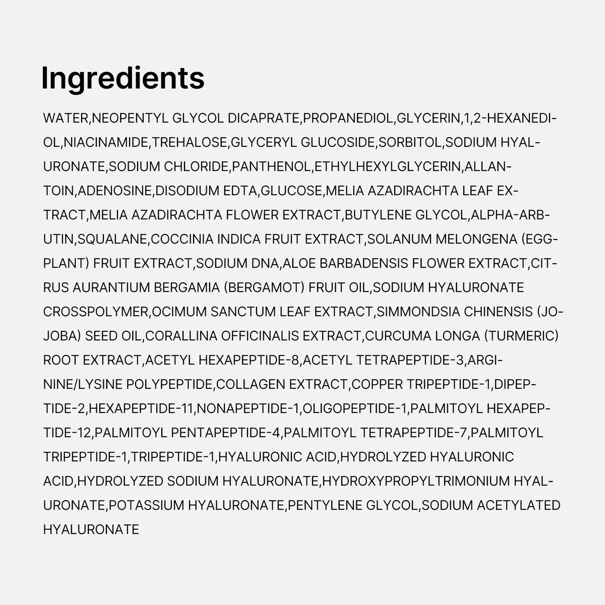 Sérum PDRN Multi Peptide medicube avec étiquette