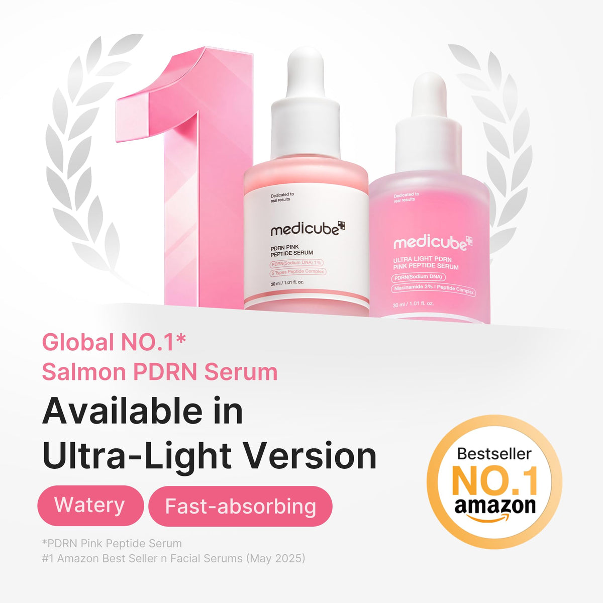 Sérum PDRN Pink Peptide medicube avec texture légère