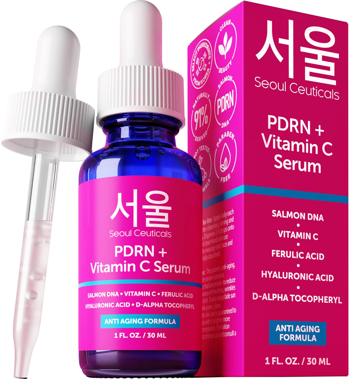 Sérum PDRN SeoulCeuticals ADN de Saumon 91g vue avant