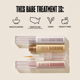 Sérum pour sourcils de BABE ORIGINAL appliqué sur un sourcil