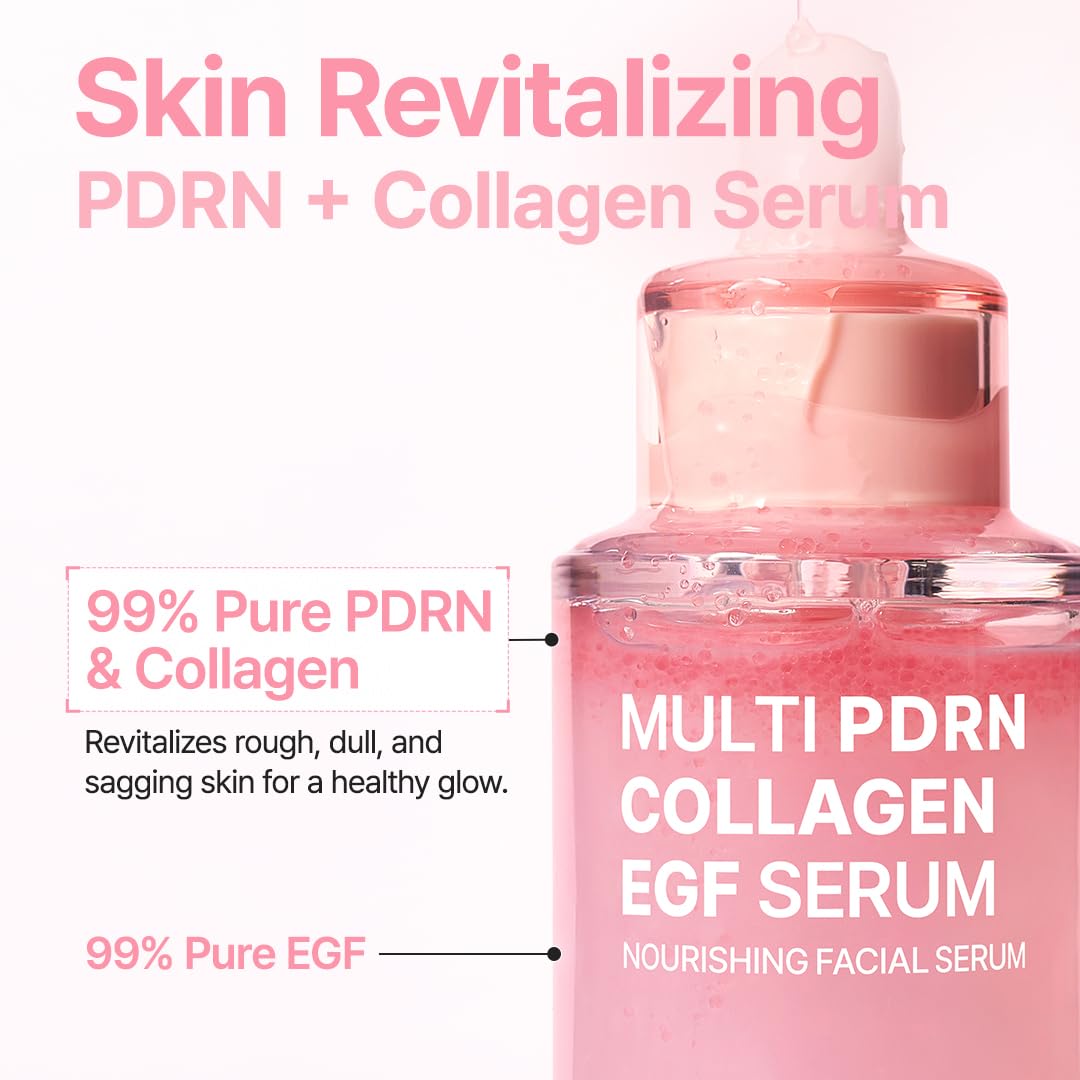 Sérum PURITO Multi PDRN sur une surface en bois
