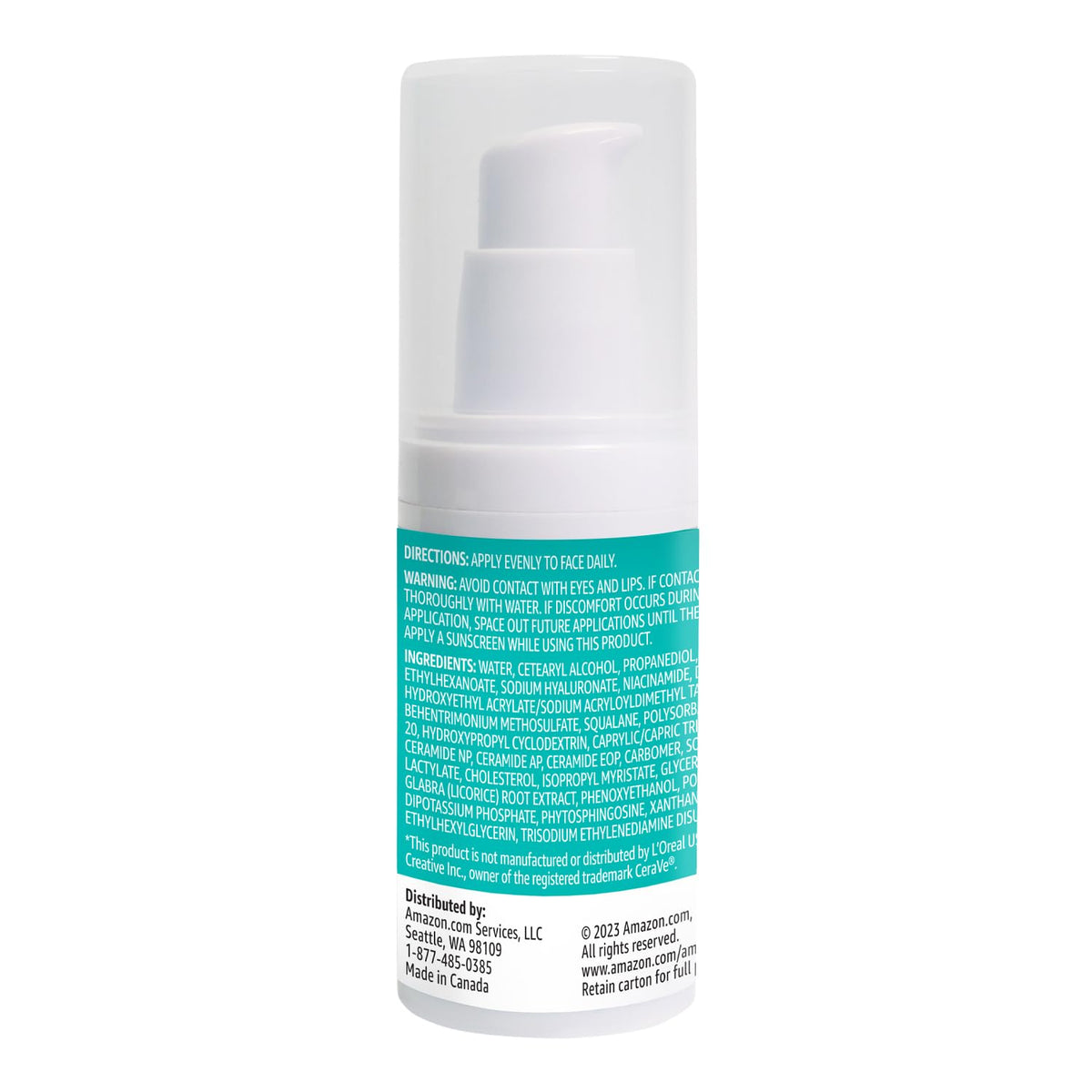 Sérum Raffinant pour le Visage Basics arrière du flacon