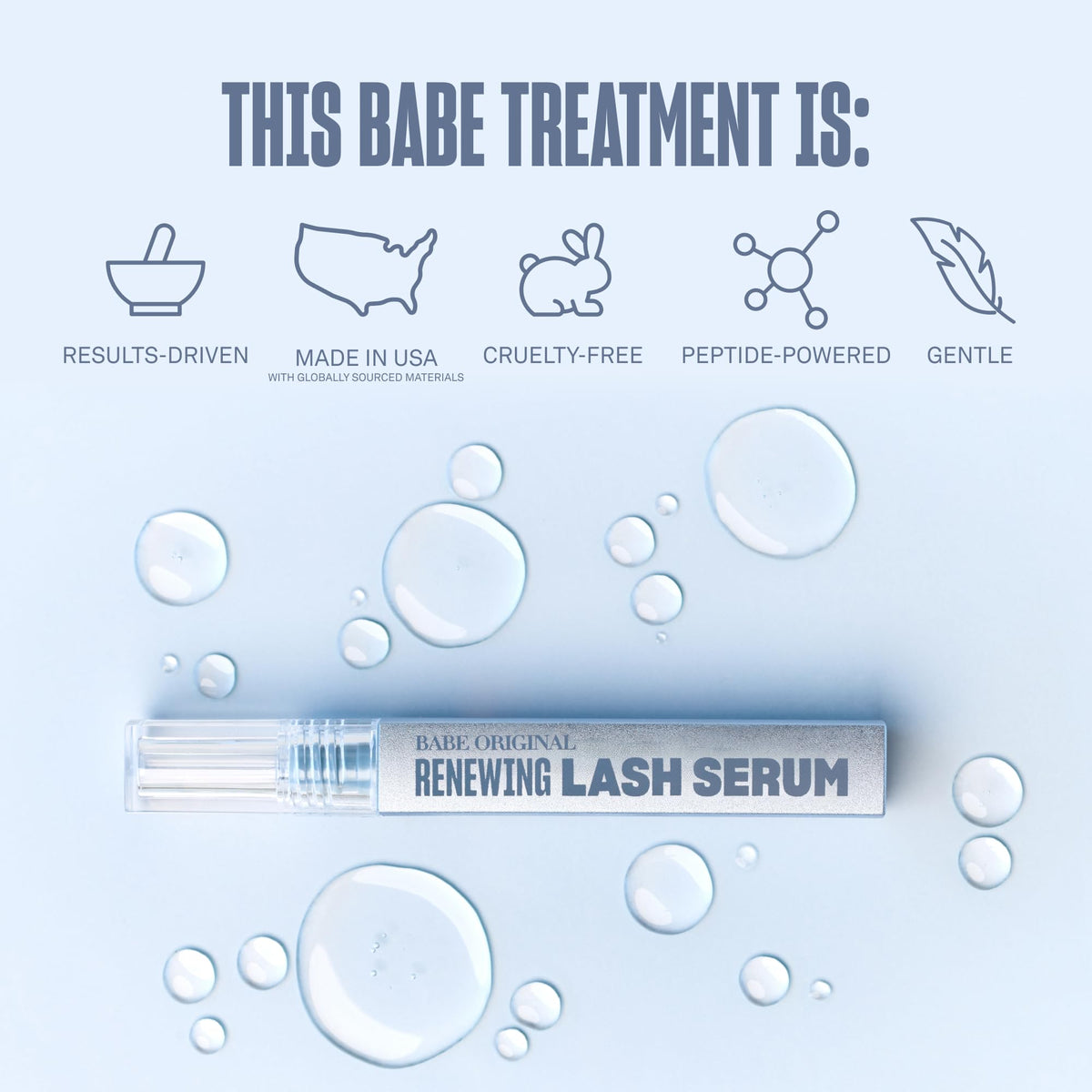 Sérum Renouvelant pour Cils BABE ORIGINAL 6mL avec applicateur