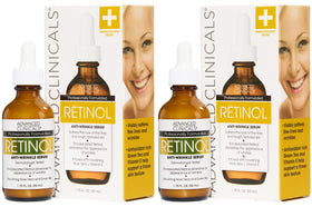 Sérum retinol Advanced Clinicals 2-pack avec flacons en vue de face