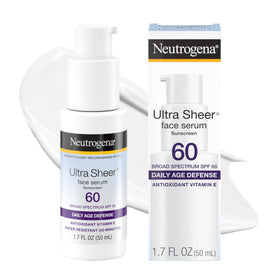 Sérum solaire Neutrogena Ultra Sheer SPF 60 vue avant