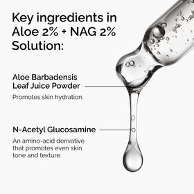Sérum The Ordinary Aloe 2% + NAG 2% avec goutteur en action