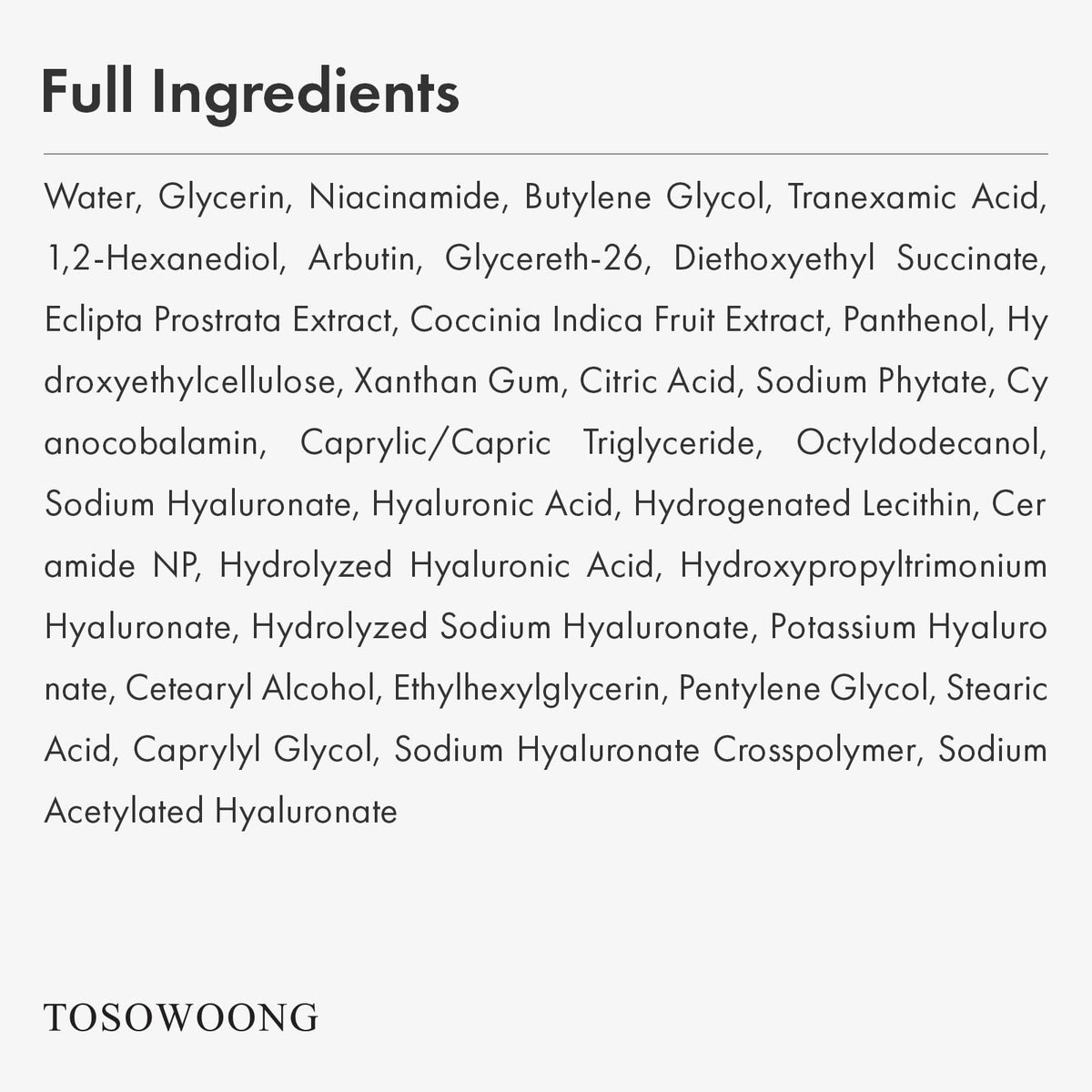 Sérum TOSOWOONG Niacinamide 10% avec accessoires de beauté