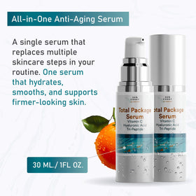 Sérum Total Package SUN COAST SCIENCES application sur visage