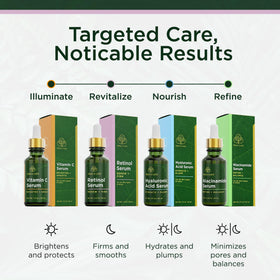 Sérum Tree of Life à côté de produits de soin de la peau