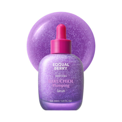 Sérum visage Bakuchiol EQQUALBERRY 30ml, flacon avant