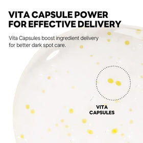Sérum Vita Niacinamide ROUND LAB sur une surface de beauté