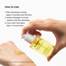 Sérum Vita Radiant Niacinamide en application sur le visage