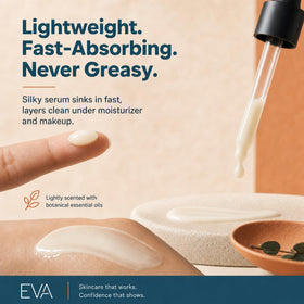 Sérum Vitamine C Eva Naturals 30 ml dans un cadre de salle de bain