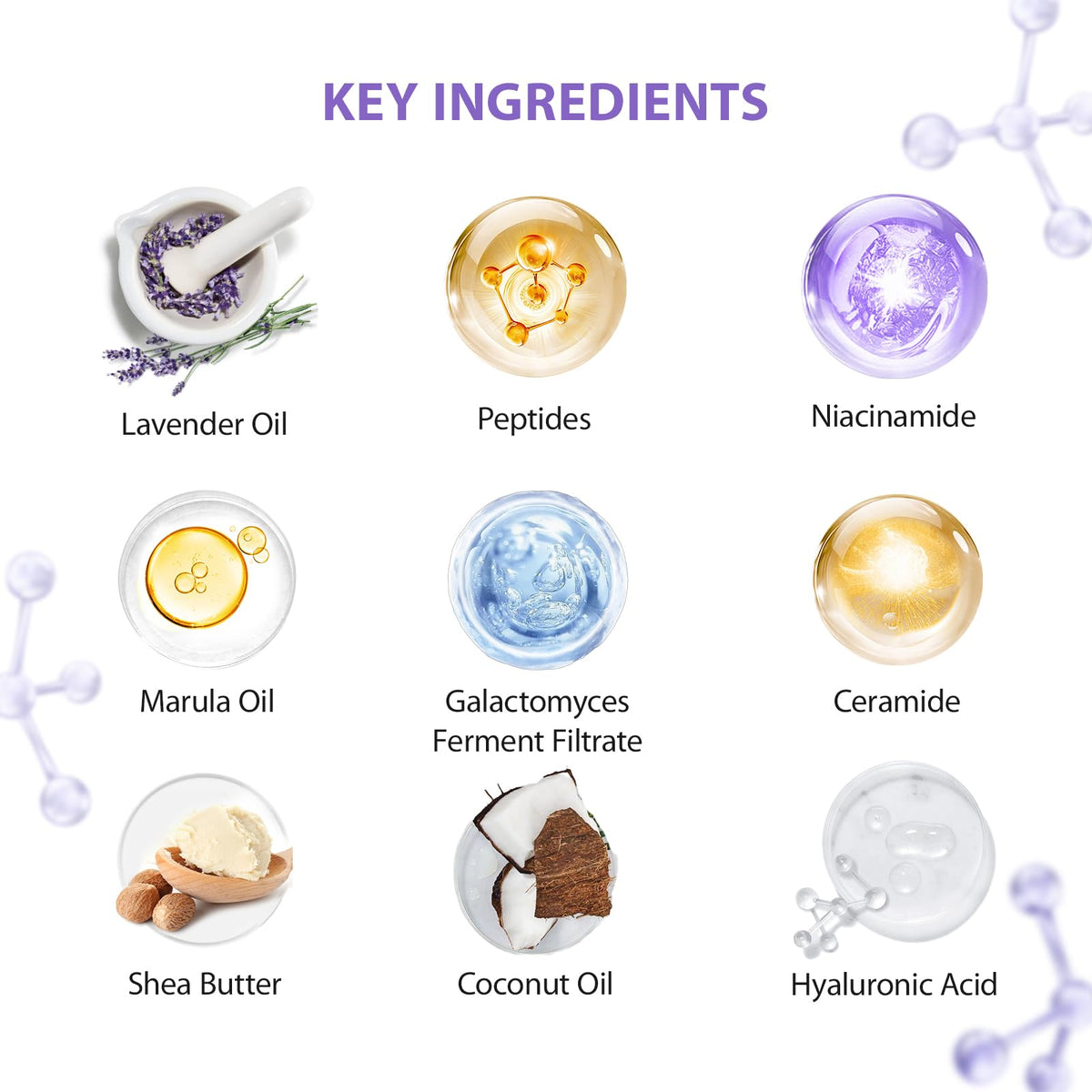 Sérums hydratants et crème pour les mains