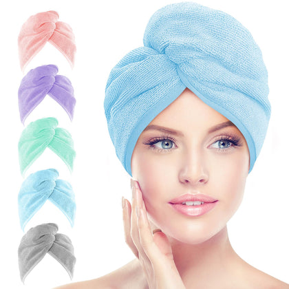 Serviette AIDEA cheveux microfibre vue de face