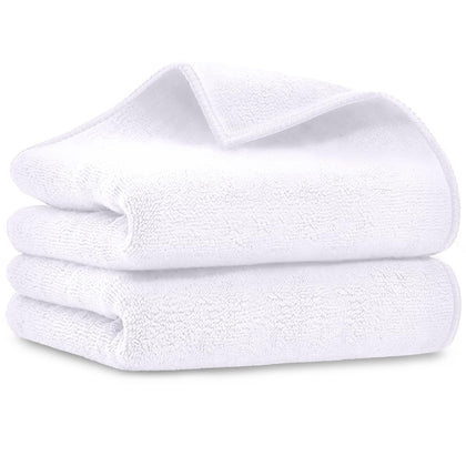 Serviette de salon UNIMADE en microfibre noire vue de face