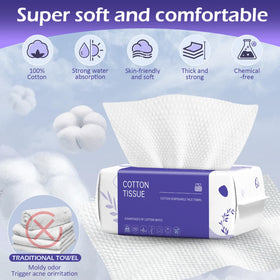 Serviette de visage cokoness utilisée pour le démaquillage
