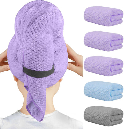 Serviette en microfibre HOMEXCEL bleue vue de face