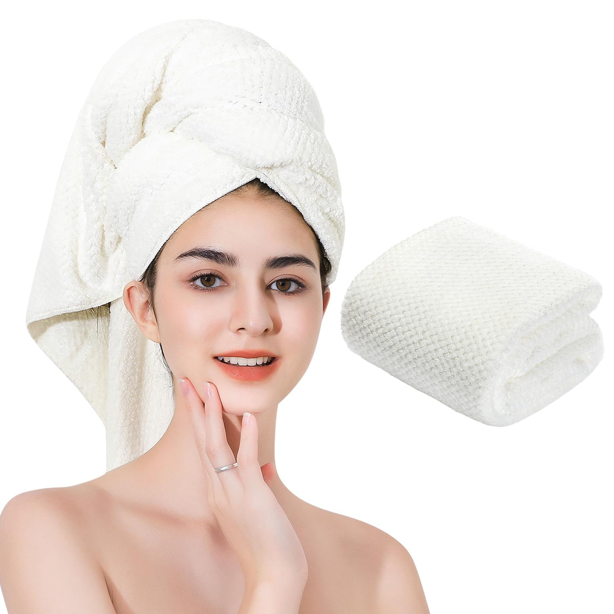 Serviette en microfibre Laojbaba 24x48 pouces vue de face