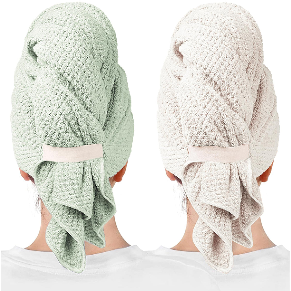 Serviette en microfibre ROLSHOL pour cheveux, vue avant, couleur vibrante