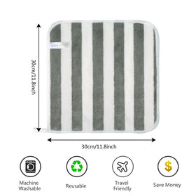 Serviette en microfibre SINLAND 12x12 pouces, vue arrière