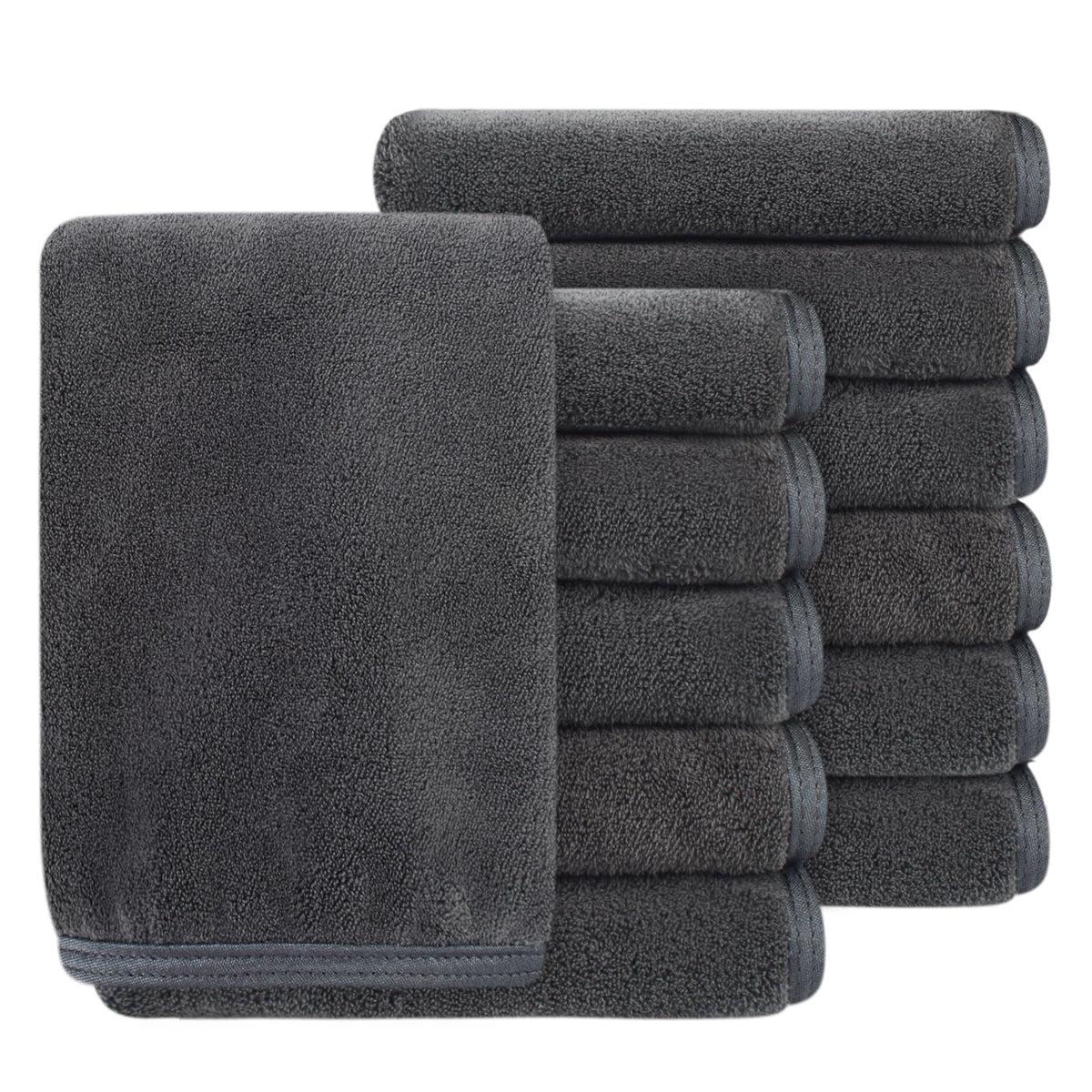 Serviette en microfibre SINLAND bleue 12 x 12 pouces vue avant
