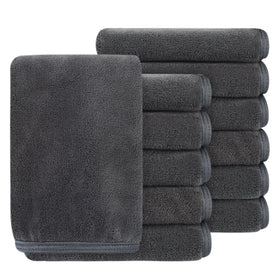 Serviette en microfibre SINLAND bleue 12 x 12 pouces vue avant