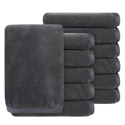 Serviette en microfibre SINLAND bleue 12 x 12 pouces vue avant