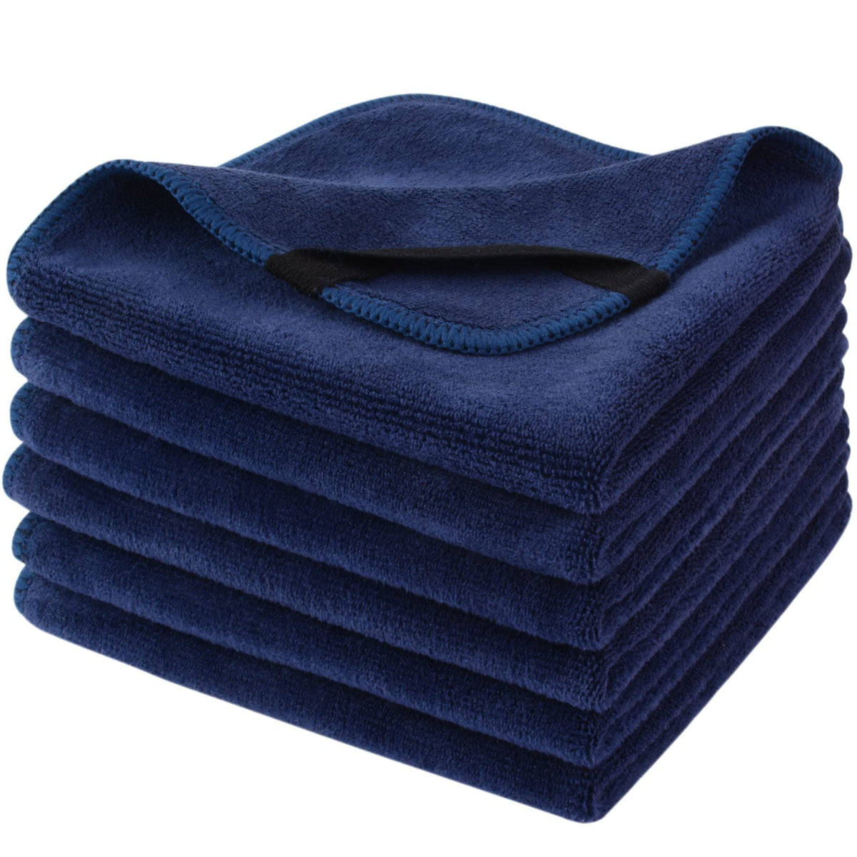 Serviette en microfibre SINLAND bleue - vue de face
