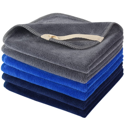 Serviette en microfibre SINLAND bleue vue de face