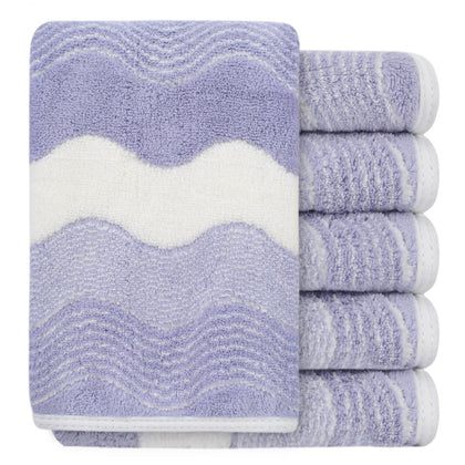Serviette en microfibre velours coral SINLAND vue de face