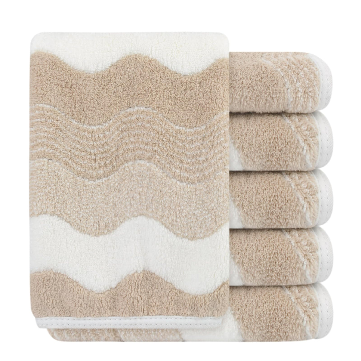 Serviette en velours corail SINLAND 12 x 12 pouces vue avant