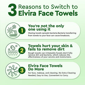 Serviette jetable Elvira en utilisation pour démaquillage