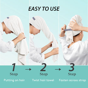 Serviette microfibre YFONG pliée sur une surface