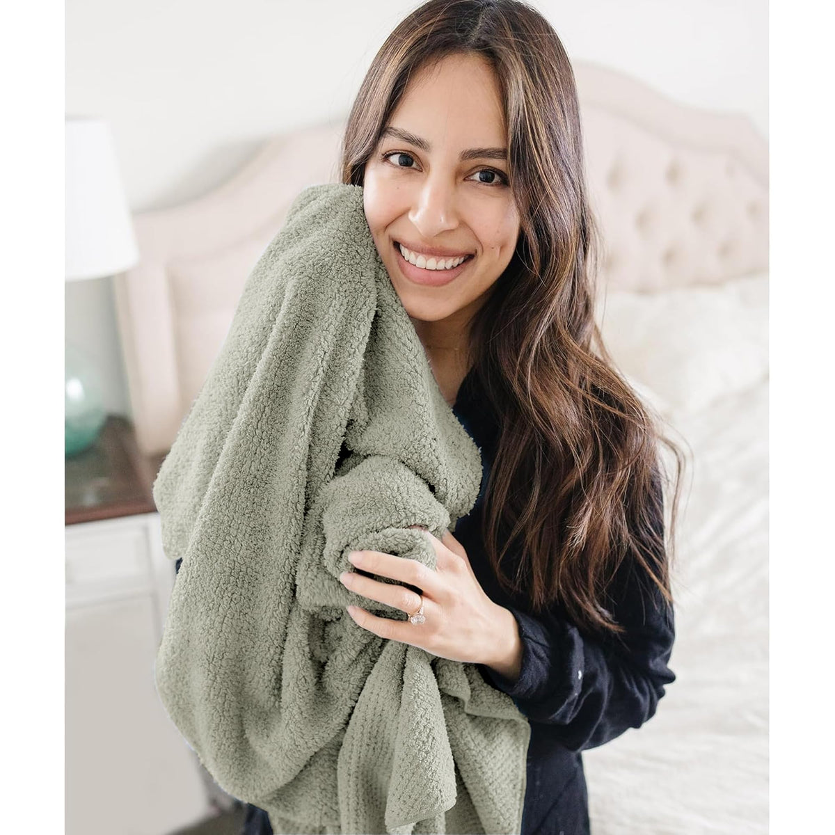Serviette ROLSHOL en microfibre avec cheveux mouillés