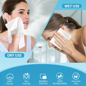 Serviette visage HOMEXCEL en gros plan sur sa texture douce