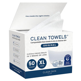 Serviettes Clean Towels XL de CLEAN SKIN CLUB paquet de 50