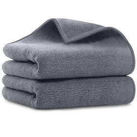 Serviettes de salon UNIMADE en microfibre blanches, vue de face