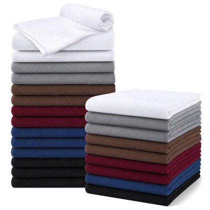 Serviettes de salon UNIMADE en microfibre colorées, ensemble de 24