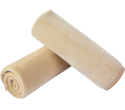 Serviettes en microfibre SINLAND 12x12 pouces crème, vue avant