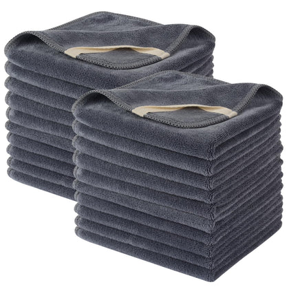 Serviettes en microfibre SINLAND grises 30x30 cm, pack de 20 pièces