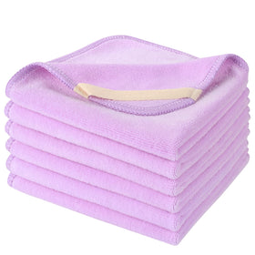 Serviettes en microfibre SINLAND violet clair, vue de face