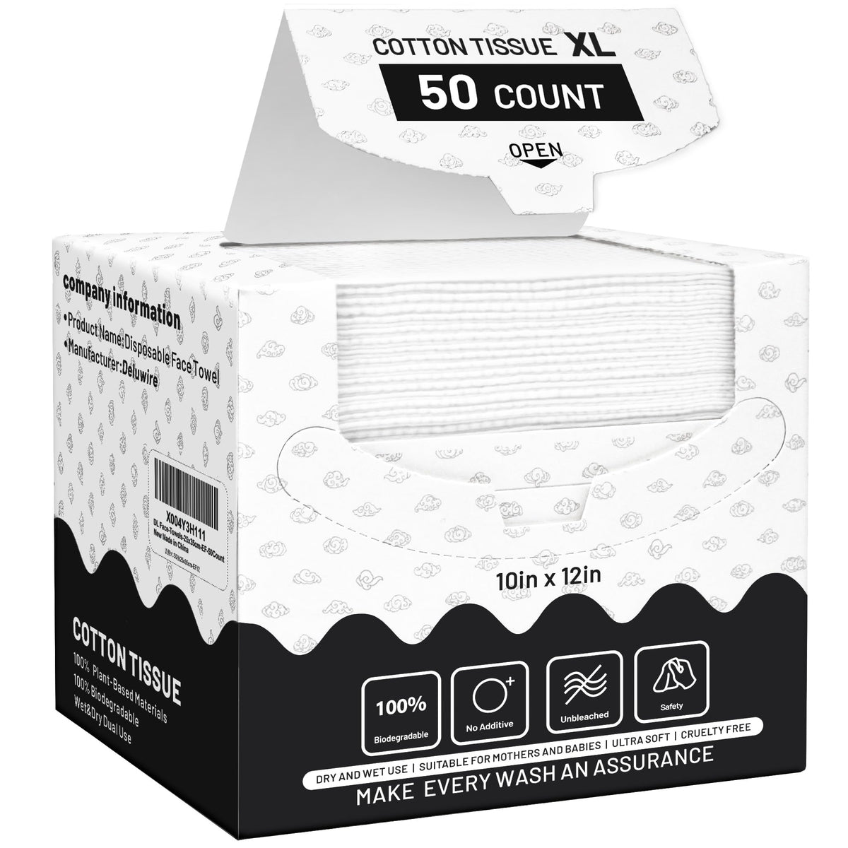 Serviettes éphémères XL Deluwire paquet avant