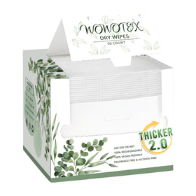 Serviettes éponge jetables WOWOTEX en boîte de 50 pièces
