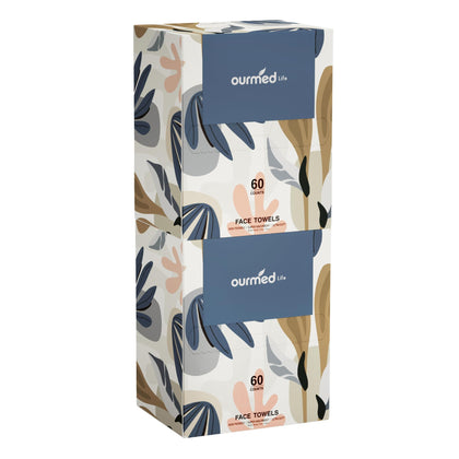 Serviettes jetables pour le visage Ourmed Life, paquet de 120 pièces