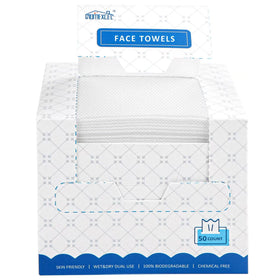 Serviettes pour le visage HOMEXCEL jetables, texture douce et peluchée