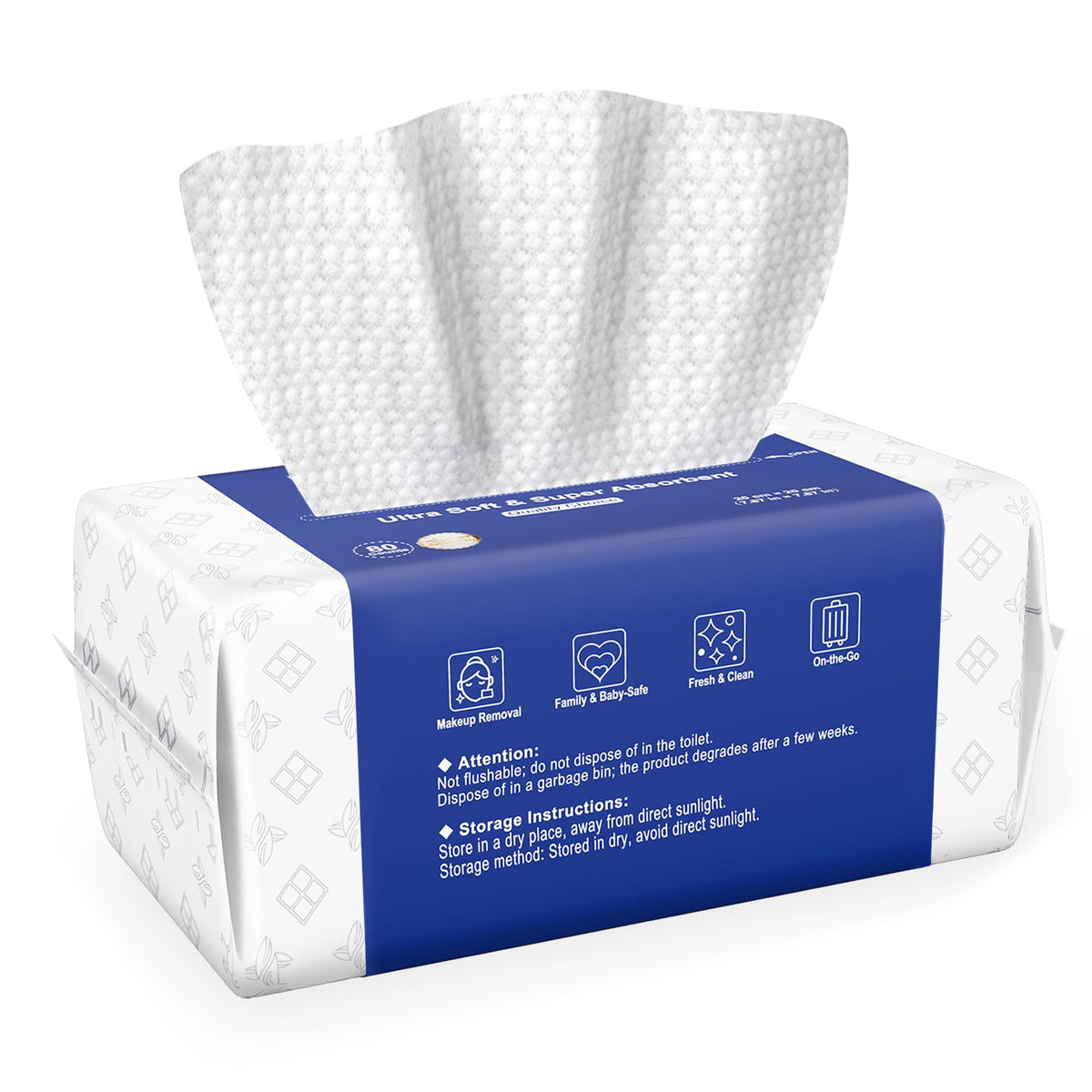 Serviettes pour le visage Ourmed Life paquet de 80 unités