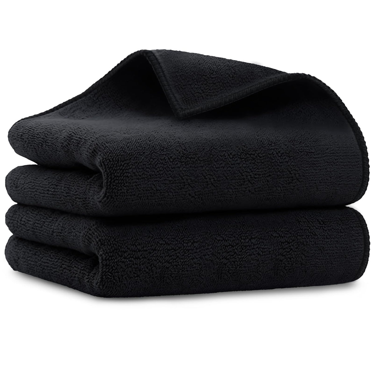 Serviettes UNIMADE en microfibre grises, pack de 2, vue de face